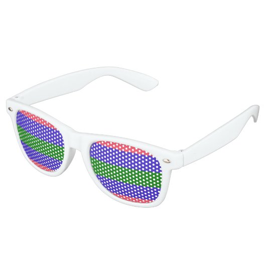 Lunettes De Fête Retro Drapeau de fierté trigender (Angulaire)