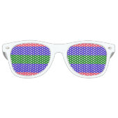 Lunettes De Fête Retro Drapeau de fierté trigender (Devant)