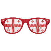 Lunettes De Fête Retro Drapeau de Géorgie (Devant)