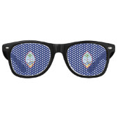 Lunettes De Fête Retro Drapeau de Guam (Devant)