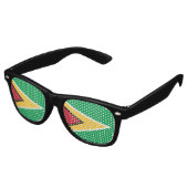 Lunettes De Fête Retro Drapeau de Guyana (Angulaire)