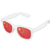 Lunettes De Fête Retro Drapeau de la Chine (Angulaire)