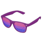 Lunettes De Fête Retro Drapeau de la fierté bisexuelle tombée (Angulaire)