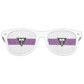 Lunettes De Fête Retro Drapeau de la fierté lesbienne (Devant)