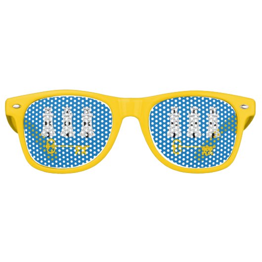 Lunettes De Fête Retro Drapeau de La Havane, Cuba (Devant)