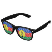 Lunettes De Fête Retro Drapeau de la Nouvelle-Calédonie (Angulaire)