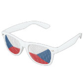 Lunettes De Fête Retro Drapeau de la République tchèque (Angulaire)
