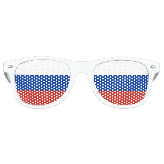 Lunettes De Fête Retro Drapeau de la Russie (Devant)