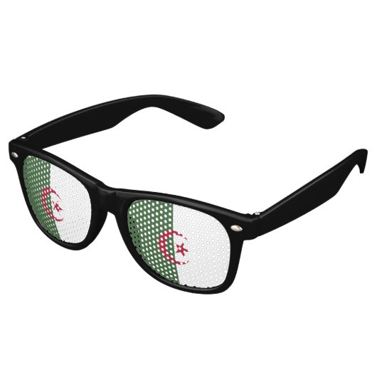 Lunettes De Fête Retro Drapeau de l'Algérie (Angulaire)
