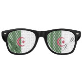 Lunettes De Fête Retro Drapeau de l'Algérie (Devant)