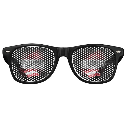Lunettes De Fête Retro Drapeau de l'Autriche (Devant)