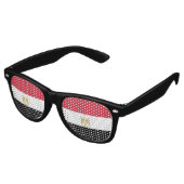 Lunettes De Fête Retro Drapeau de l'Égypte (Angulaire)