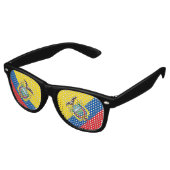Lunettes De Fête Retro Drapeau de l'Équateur (Angulaire)