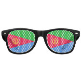 Lunettes De Fête Retro Drapeau de l'Érythrée (Devant)