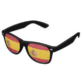 Lunettes De Fête Retro Drapeau de l'Espagne (Angulaire)