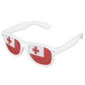 Lunettes De Fête Retro Drapeau de l'île des Tonga (Angulaire)