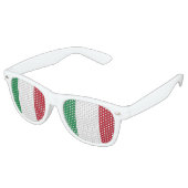 Lunettes De Fête Retro Drapeau de l'Italie (Angulaire)