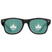 Lunettes De Fête Retro Drapeau de Macao (Devant)