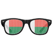 Lunettes De Fête Retro Drapeau de Madagascar (Devant)