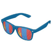 Lunettes De Fête Retro Drapeau de Mongolie (Angulaire)