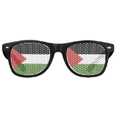 Lunettes De Fête Retro Drapeau de Palestine (Devant)