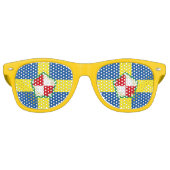 Lunettes De Fête Retro Drapeau de Pembrokeshire (Devant)