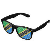 Lunettes De Fête Retro Drapeau de Tanzanie (Angulaire)