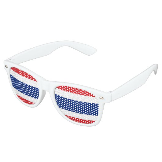 Lunettes De Fête Retro Drapeau de Thaïlande (Angulaire)