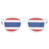 Lunettes De Fête Retro Drapeau de Thaïlande (Devant)