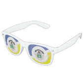 Lunettes De Fête Retro Drapeau de Winnipeg (Manitoba) (Angulaire)