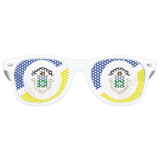 Lunettes De Fête Retro Drapeau de Winnipeg (Manitoba) (Devant)