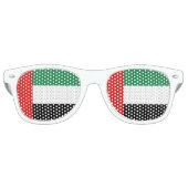 Lunettes De Fête Retro Drapeau des Émirats arabes unis (Devant)