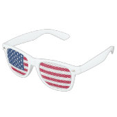 Lunettes De Fête Retro Drapeau des États-Unis (Angulaire)