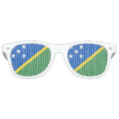 Lunettes De Fête Retro Drapeau des Îles Salomon (Devant)