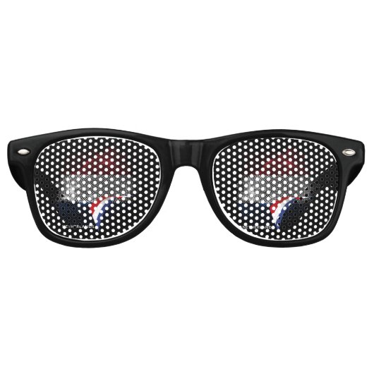 Lunettes De Fête Retro Drapeau des Pays-Bas (Devant)