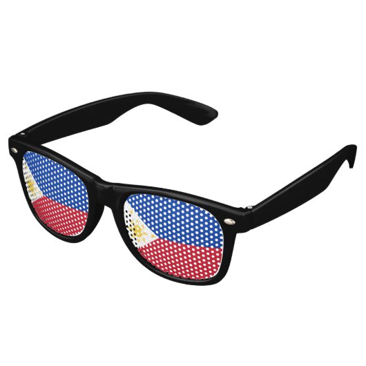 Lunettes De Fête Retro drapeau des Philippines (Angulaire)