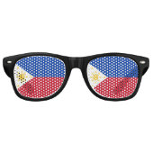 Lunettes De Fête Retro drapeau des Philippines (Devant)