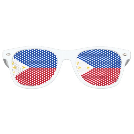 Lunettes De Fête Retro Drapeau des Philippines (Devant)