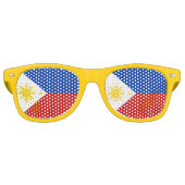 Lunettes De Fête Retro Drapeau des Philippines (Devant)