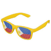 Lunettes De Fête Retro Drapeau des Philippines (Angulaire)