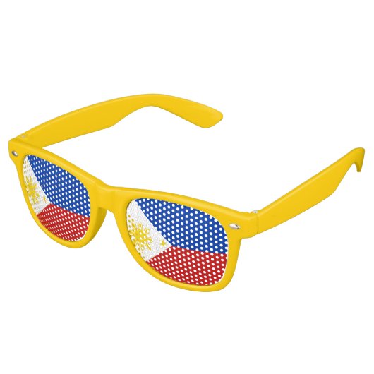 Lunettes De Fête Retro Drapeau des Philippines (Angulaire)