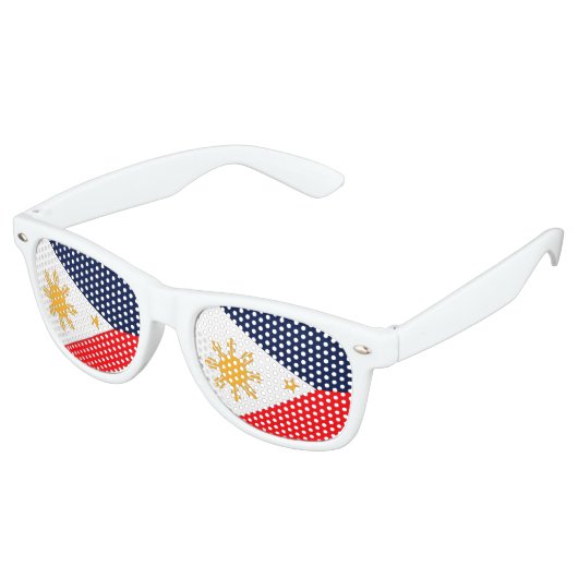 Lunettes De Fête Retro Drapeau des Philippines (Angulaire)