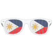 Lunettes De Fête Retro Drapeau des Philippines (Devant)