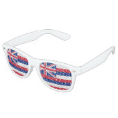 Lunettes De Fête Retro Drapeau d'Hawaï (Angulaire)