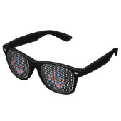 Lunettes De Fête Retro Drapeau d'Islande (Angulaire)
