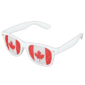 Lunettes De Fête Retro Drapeau du Canada (Angulaire)
