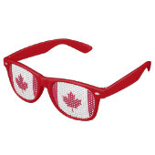 Lunettes De Fête Retro Drapeau du Canada (Angulaire)