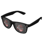 Lunettes De Fête Retro Drapeau du Danemark (Angulaire)