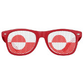 Lunettes De Fête Retro Drapeau du Groenland (Devant)
