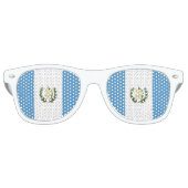 Lunettes De Fête Retro Drapeau du Guatemala (Devant)